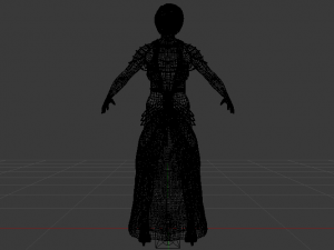 Woman in a Dress 049 Modèle 3D