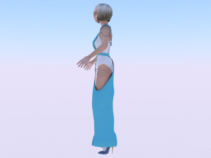 Woman in a Dress 050 Modelo 3D