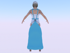 Woman in a Dress 050 Modelo 3D
