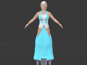 Woman in a Dress 050 Modelo 3D