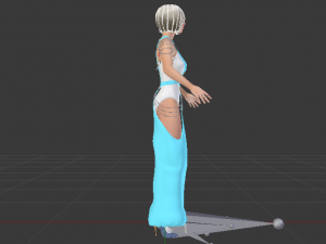 Woman in a Dress 050 Modelo 3D