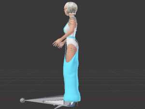 Woman in a Dress 050 Modelo 3D