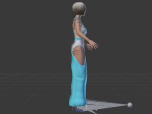 Woman in a Dress 050 Modelo 3D