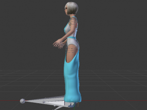 Woman in a Dress 050 Modelo 3D