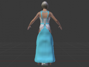 Woman in a Dress 050 Modelo 3D
