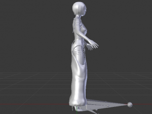 Woman in a Dress 050 Modelo 3D