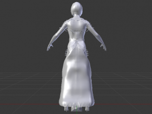 Woman in a Dress 050 Modelo 3D