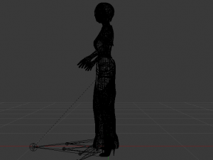 Woman in a Dress 050 Modelo 3D
