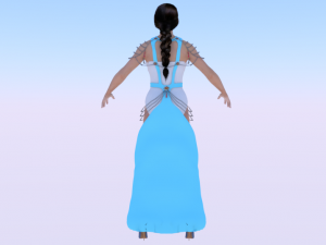 Woman in a Dress 051 Modelo 3D