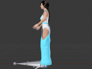 Woman in a Dress 051 Modelo 3D