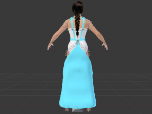 Woman in a Dress 051 Modelo 3D