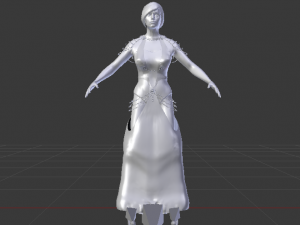 Woman in a Dress 051 Modelo 3D