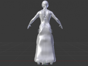 Woman in a Dress 051 Modelo 3D
