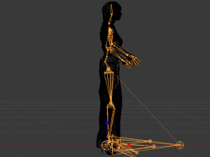 Woman in a Dress 051 3D Model
