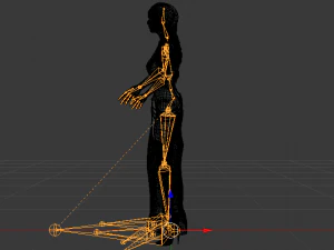 Woman in a Dress 051 3D Model