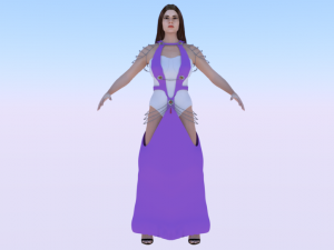 Woman in a Dress 052 3D मॉडल