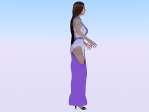 Woman in a Dress 052 Modelo 3D