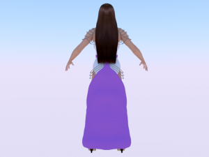 Woman in a Dress 052 Modelo 3D