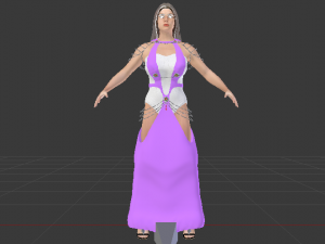 Woman in a Dress 052 Modelo 3D