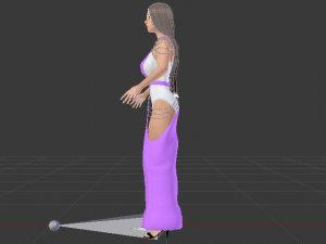 Woman in a Dress 052 Modelo 3D