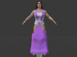 Woman in a Dress 052 Modelo 3D