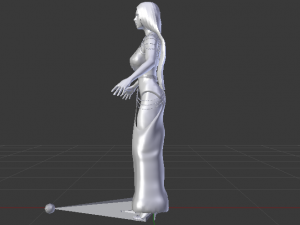 Woman in a Dress 052 Modelo 3D