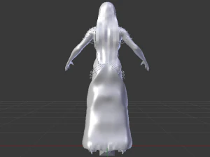 Woman in a Dress 052 3D Model