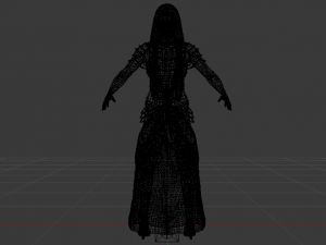 Woman in a Dress 052 Modelo 3D