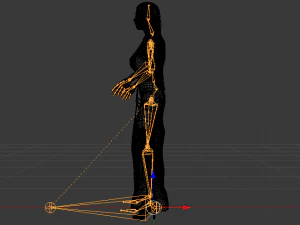Woman in a Dress 052 3D Model