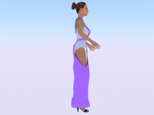 Woman in a Dress 053 Modelo 3D