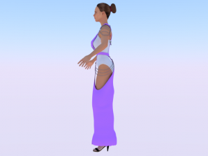Woman in a Dress 053 Modelo 3D
