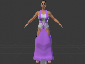Woman in a Dress 053 Modelo 3D