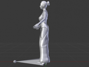 Woman in a Dress 053 Modelo 3D