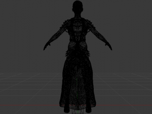 Woman in a Dress 053 Modelo 3D