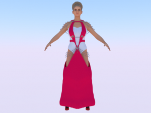 Woman in a Dress 054 Modello 3D