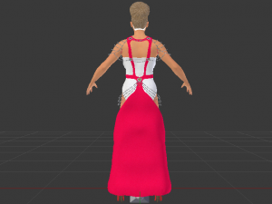 Woman in a Dress 054 3D Model
