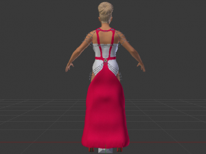 Woman in a Dress 054 3D Model