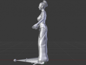 Woman in a Dress 054 3D Model