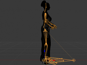 Woman in a Dress 054 3D Model