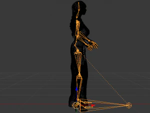 Woman in a Dress 055 3D Model