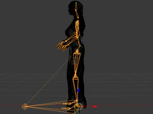 Woman in a Dress 055 3D Model