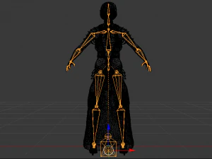 Woman in a Dress 055 3D Model