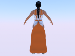 Woman in a Dress 056 Modèle 3D