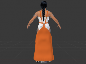 Woman in a Dress 056 Modèle 3D
