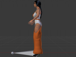 Woman in a Dress 056 Modèle 3D