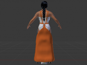 Woman in a Dress 056 Modèle 3D