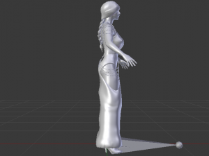 Woman in a Dress 056 Modèle 3D