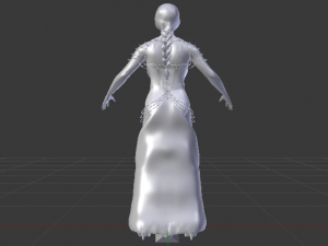 Woman in a Dress 056 Modèle 3D