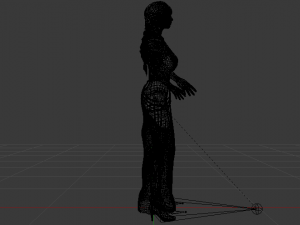 Woman in a Dress 056 Modèle 3D
