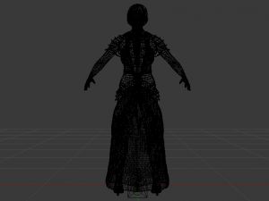 Woman in a Dress 056 Modèle 3D